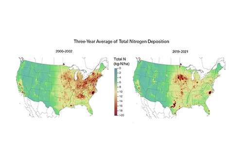 Three-Year Average of Total Nitrogen Deposition