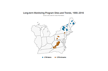 Long-term Monitoring Program Sites and Trends, 1990–2016