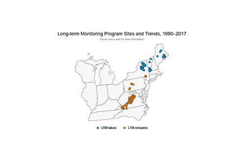 Long-term Monitoring Program Sites and Trends, 1990–2017