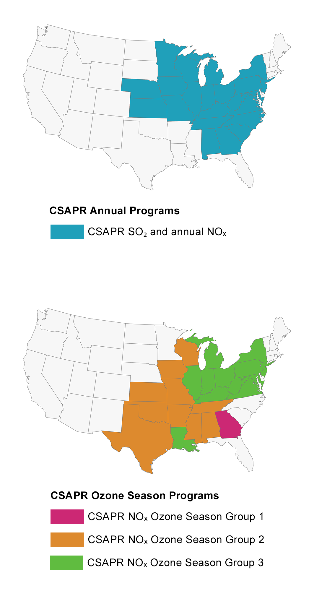 CSAPR Program Map