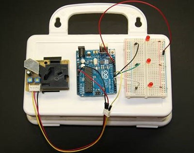 Assembled sensor kits with different components.