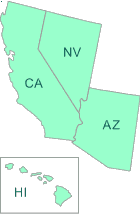 Map of EPA Region 9