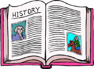 Open history book