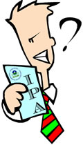 Person looking at paper with EPA logo and letters "IPA" on it