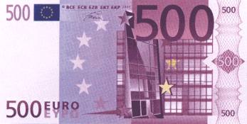 500 Euro note