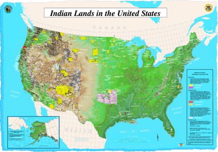 Map: Indian Lands and Native Entities in the United States