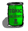 image of a toxic solvent container