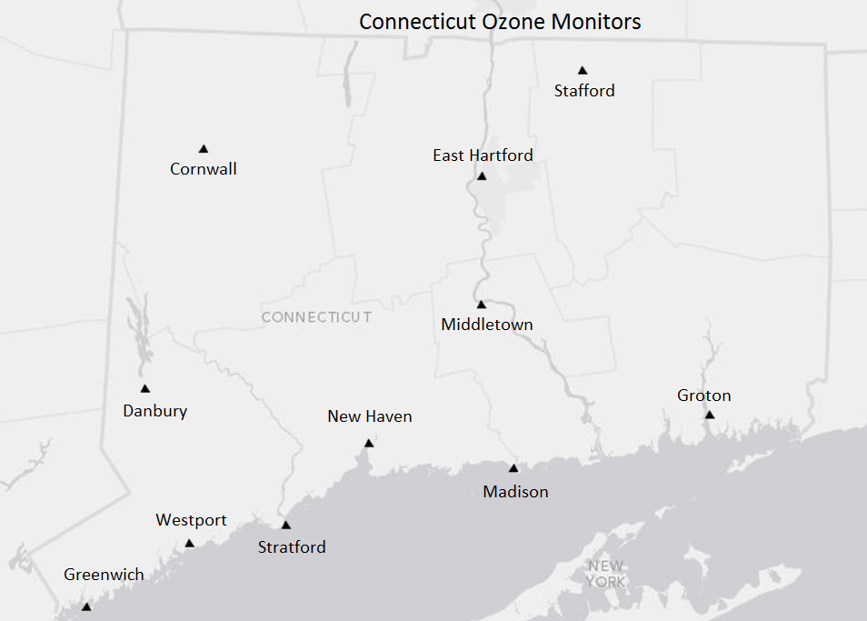 Connecticut Ozone Monitors