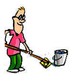 Image of a person mopping the floor